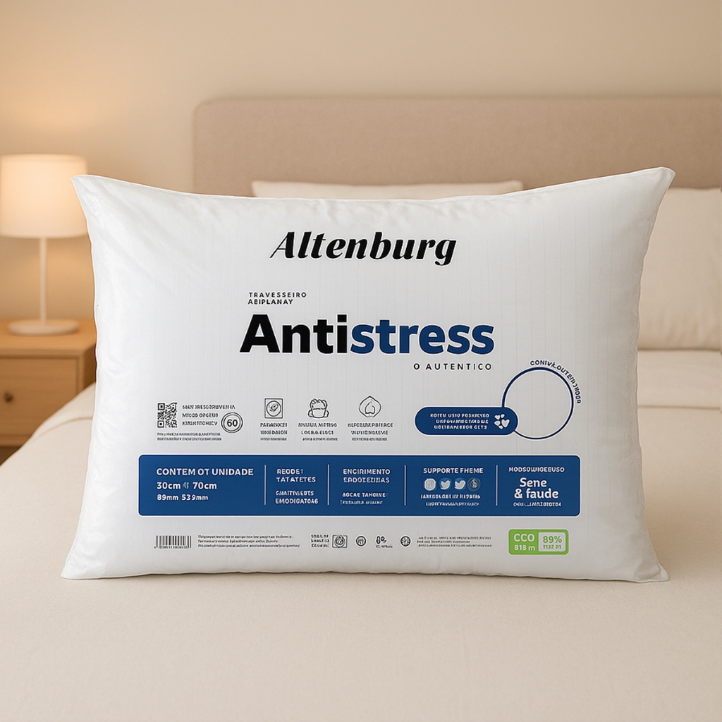 Travesseiro Antistress Com Fios de Carbono Altenburg