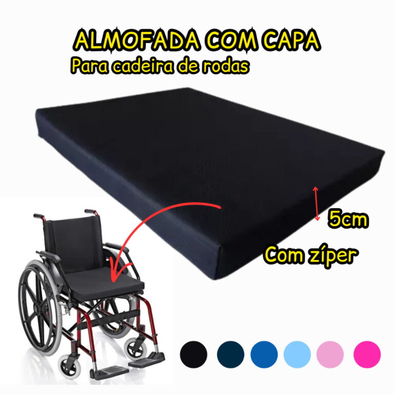 Almofada Para Cadeira De Rodas 43x43x5cm Impermeá