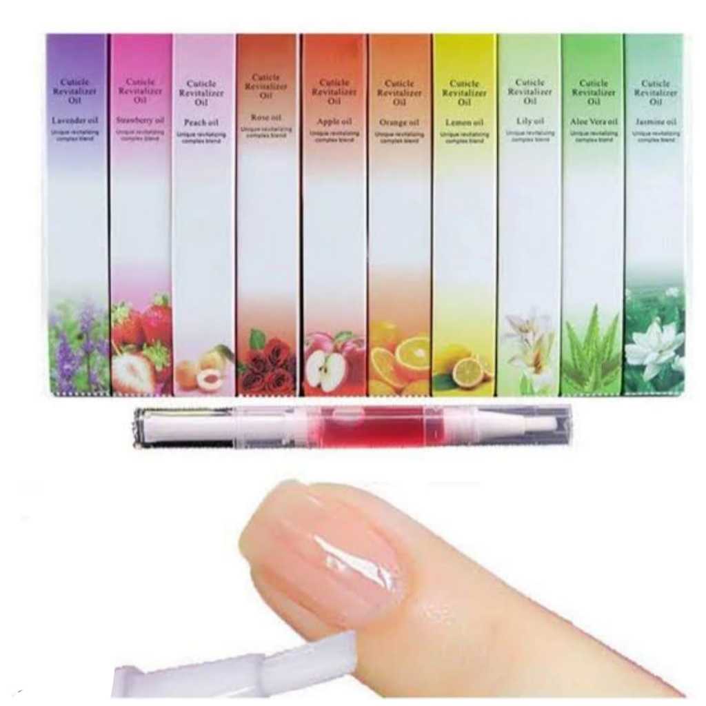 Kit 2 PCS Caneta Óleo Hidratante Revitalizante De Cutículas Gel De Unha