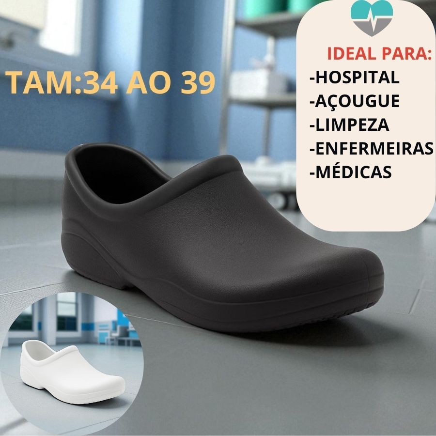 Sapato Feminino EPI Antiderrapante do 34 ao 39