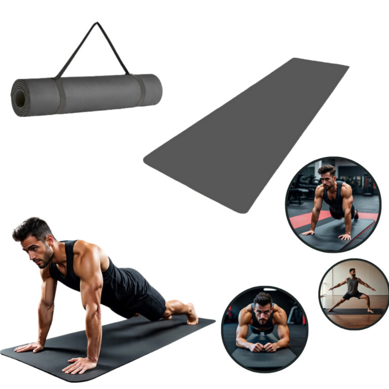 Tapete Yoga Mat Abdominal Prancha Corda 1,70mx55cm