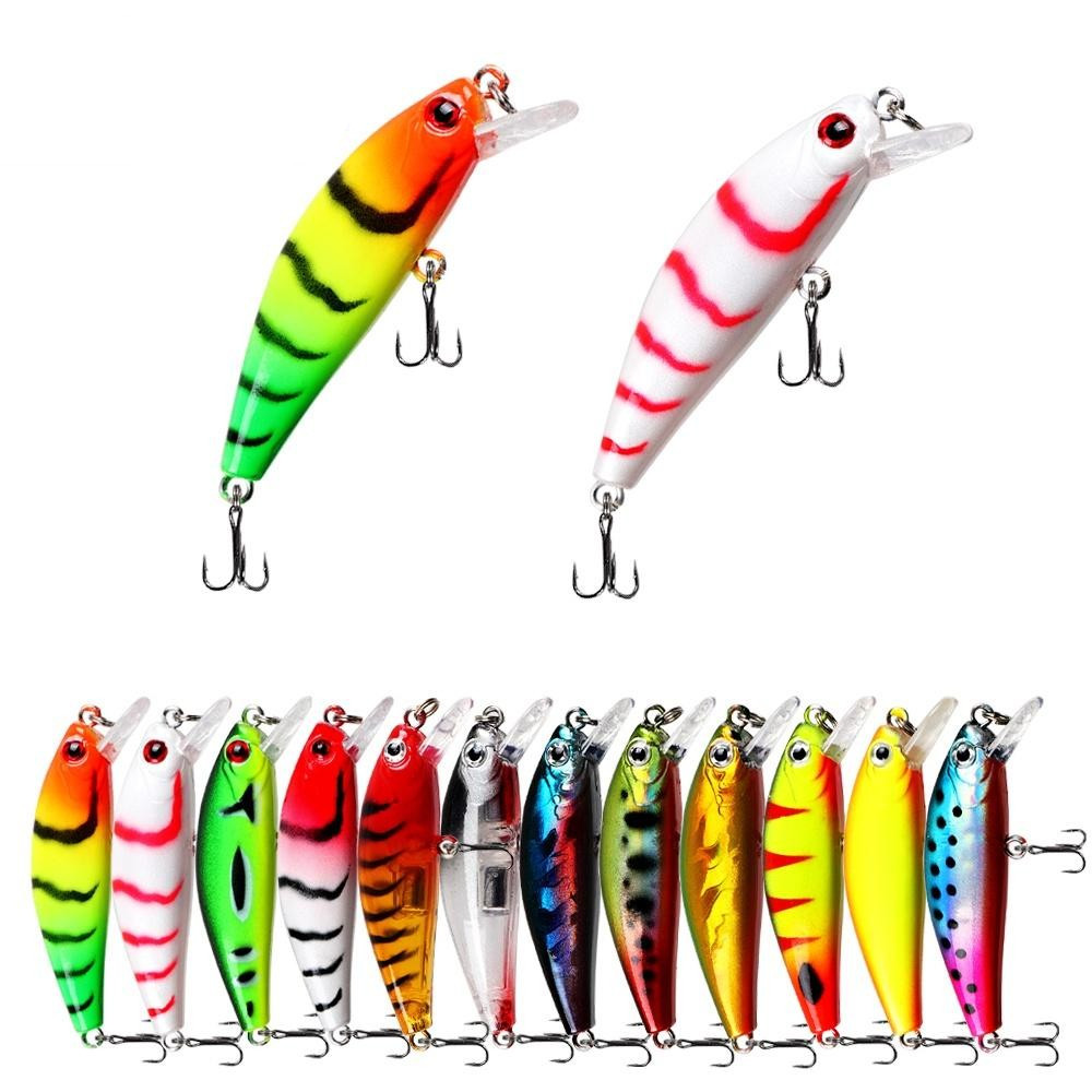 Isca De Pesca , Peixinho Afundando De 6.5g/5cm Com Olhos 3D Plástico Corrico A Laser _Makeupnails_