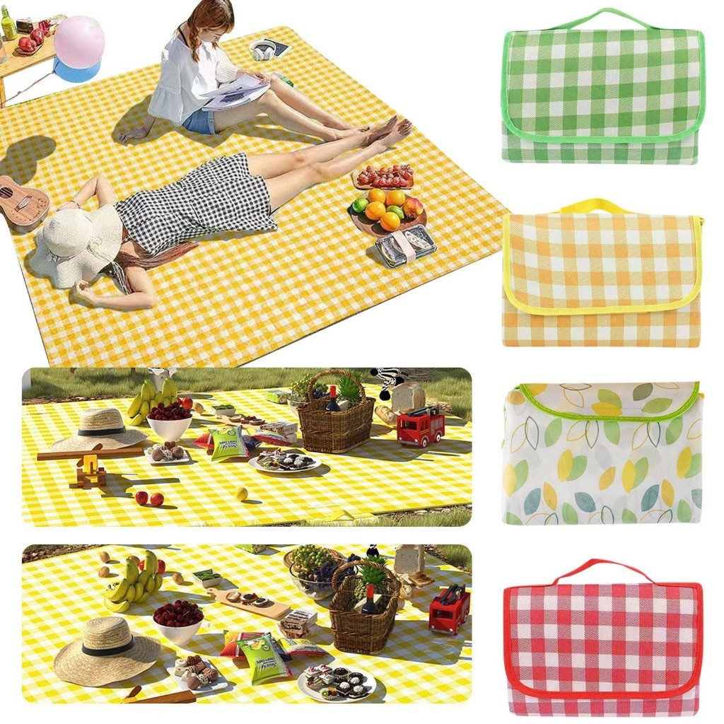 Bolsa Toalha de Piquenique 200*200cm em Familia p/ Parques, Praia, Praças – Diversos Modelos