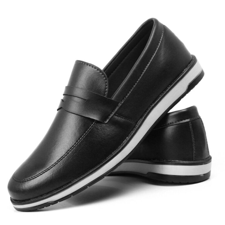 Sapato Social Mocassim Estiloso Casual Moderno Con