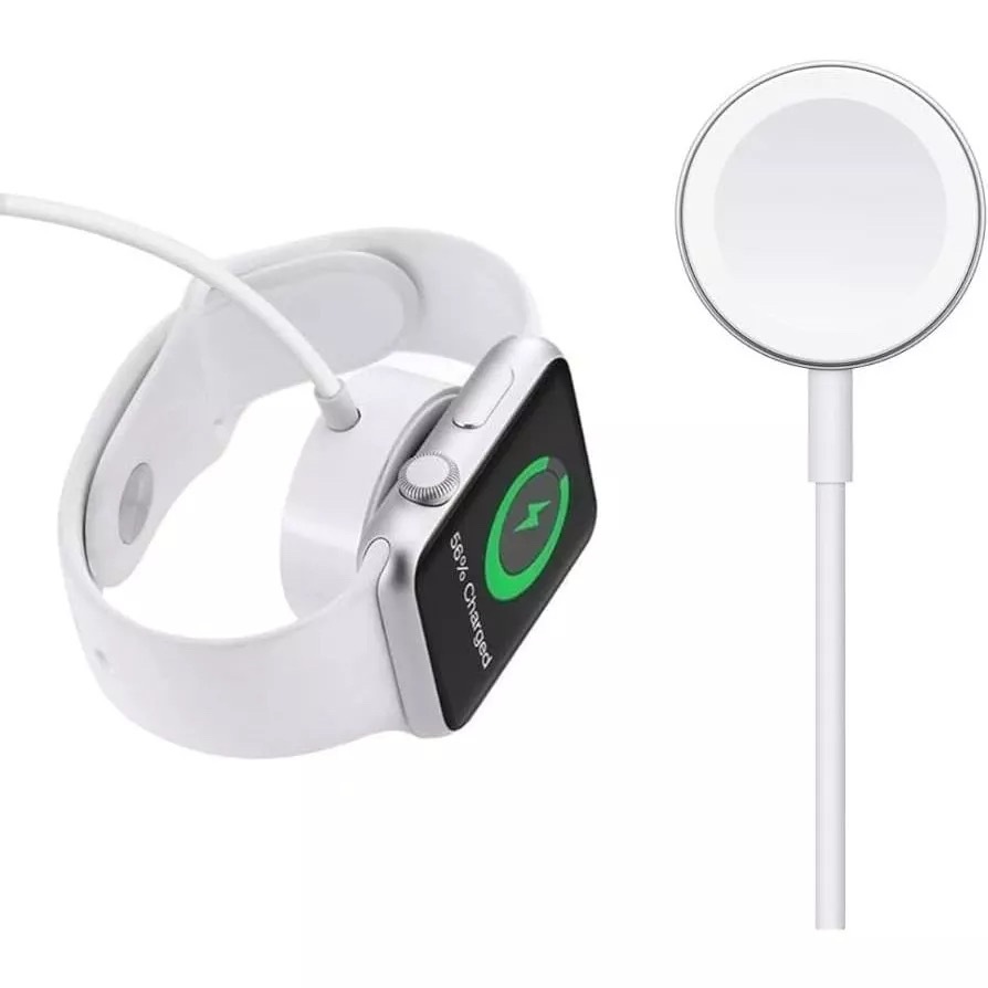 Carregador Magnético por Indução para Smartwatch: Porta Type-C  Seguro, Prático e Design Perfeito