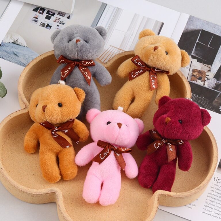 10-12cm Urso De Pelúcia Boneco Pingente Bolsa Cha