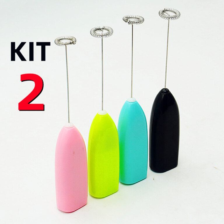 KIT 1/2 Mini Misturador Batedor Mixer Elétrico Pa