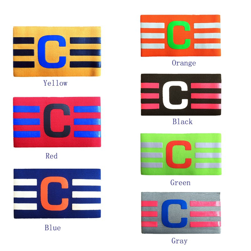 Faixa de capitão jogo futebol Braçadeira de Capitão Time de Futebol Esporte Varias cores