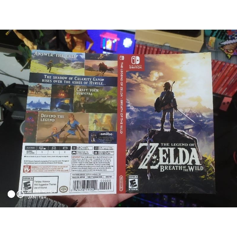 Nintendo Switch – Encartes Impressos a sua escolha – Frente + Verso + Laminação Frontal