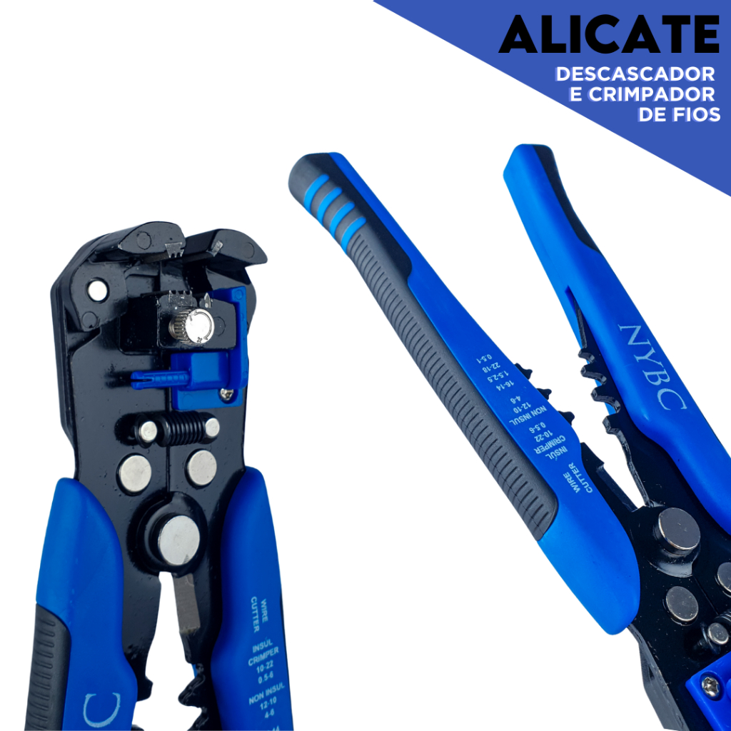 Alicate Descascador De Fio Crimpador Terminal – Mazzal