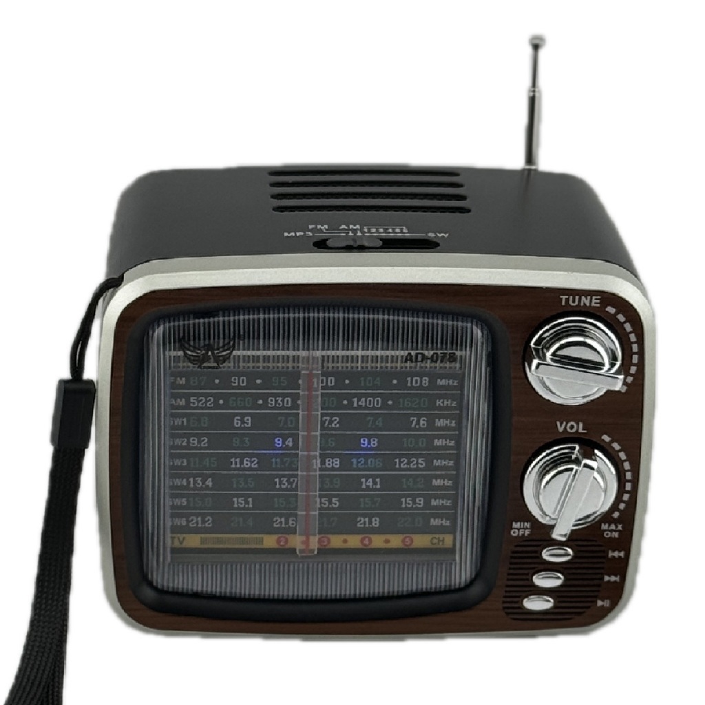Rádio Am Fm Bluetooth Retro Vintage Formato TV – AD-078 – Panda