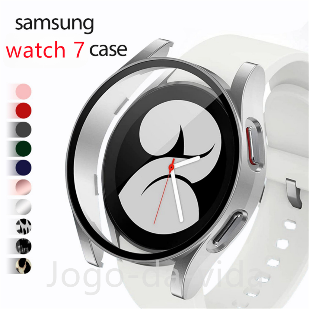 Capa case Película De Vidro Protetora Para Samsung Galaxy Relógio watch 7 40mm 44mm