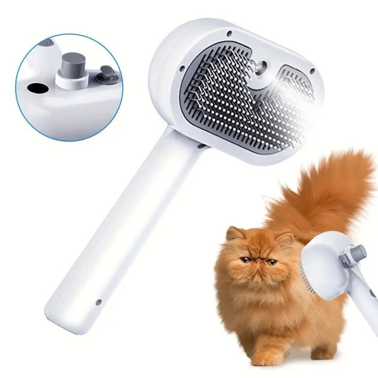 Escova Para Gato e Cachorro Pente Autolimpante Ani