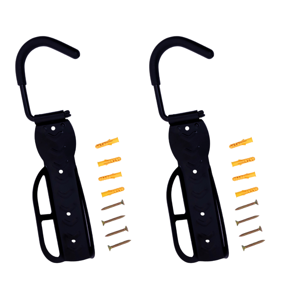 Suporte de Parede Vertical com Gancho Resistente Bicicleta Bike Organização Segura Fácil Instalação