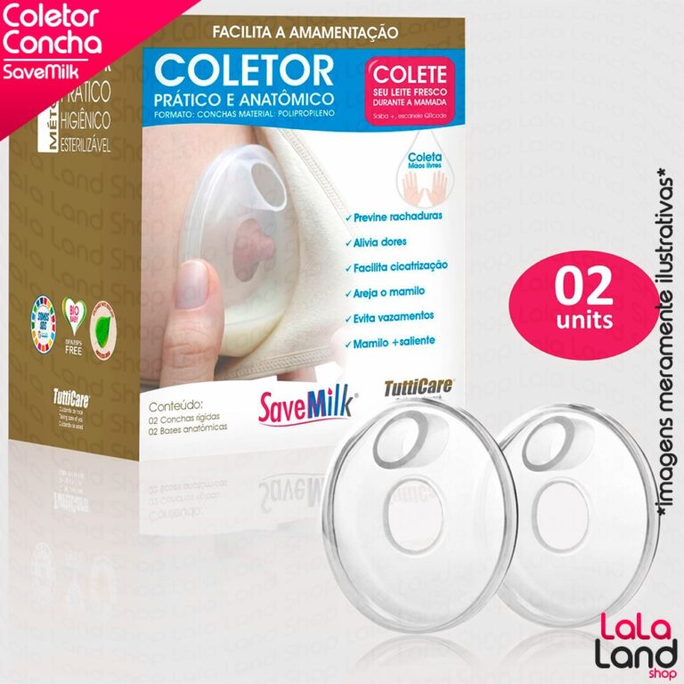 Kit 2 Conchas Amamentação Coletora Savemilk Pós