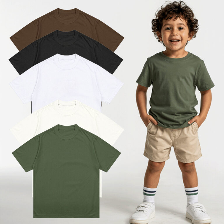 Camisa Meia Malha Manga Curta Menino Roupas Infant