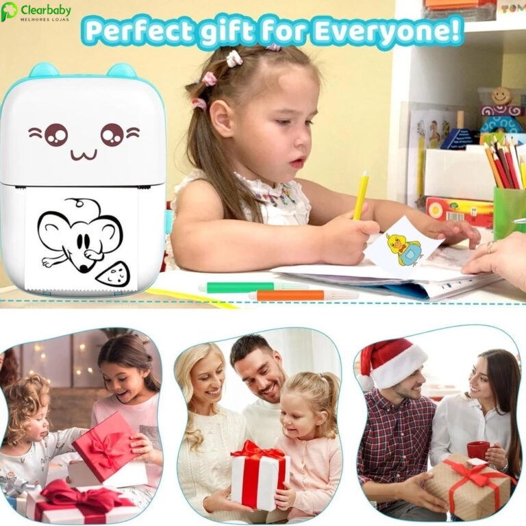 Mini Impressora Térmica Portátil sem Fio Bluetoo