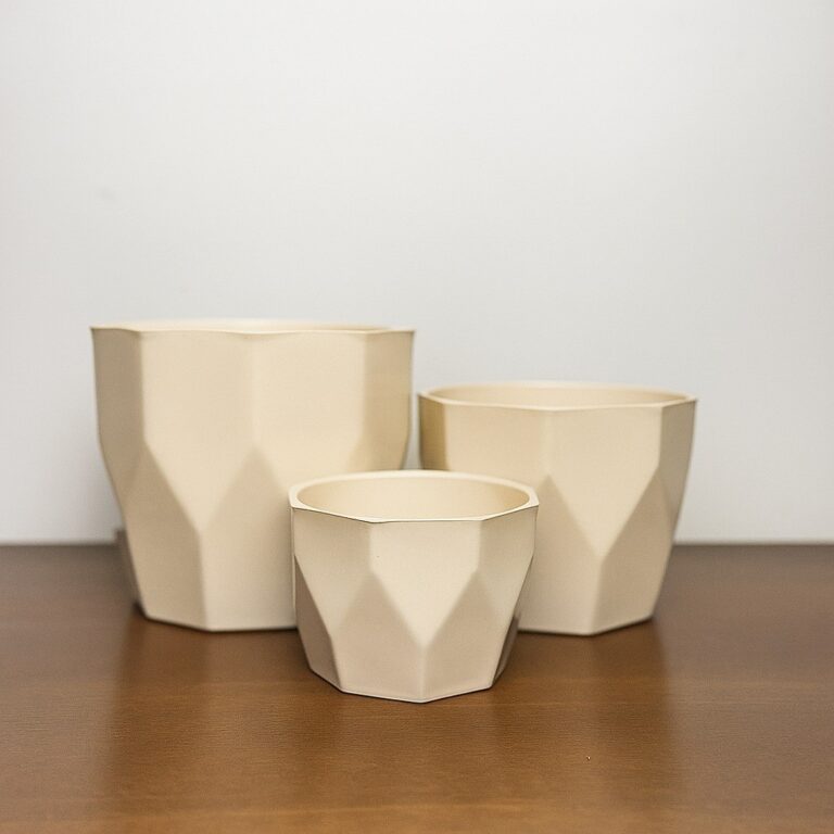 Kit com 3 Vasos para Plantas Decorativo Cachepô F