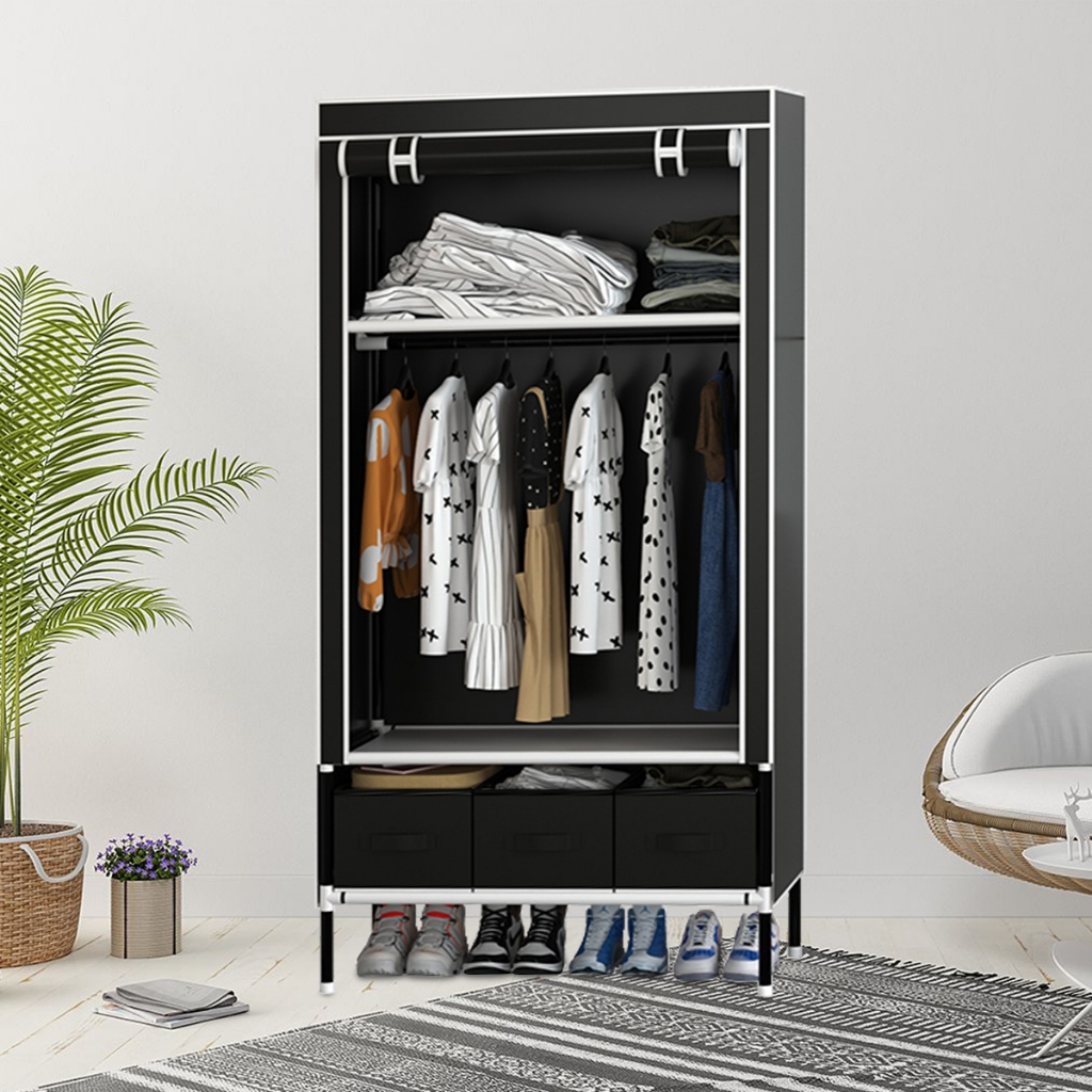 Guarda Roupa Dobrável com Gavetas – Organizador Portátil para Quarto, Closet e Viagens, Resistente e
