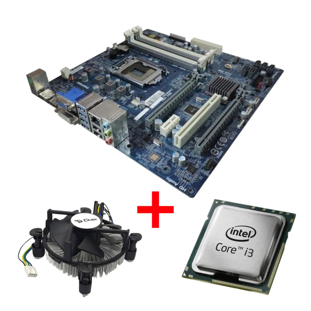 Kit Upgrade Placa-Mãe LGA 1150 + Processador Intel Core i3 4. Geração