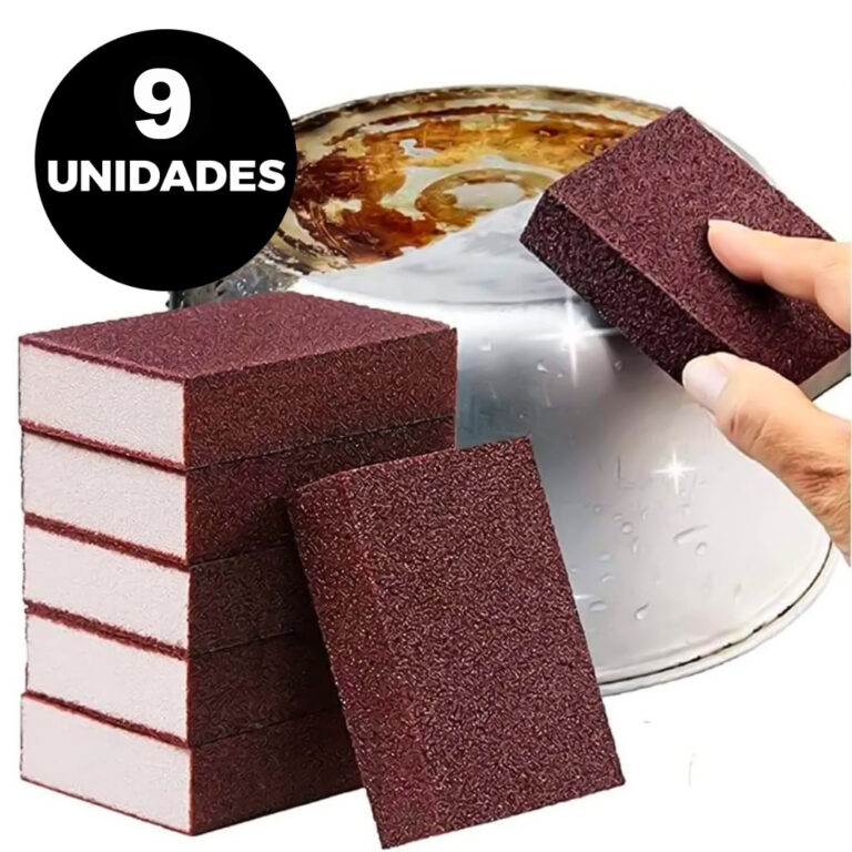 Kit 3/6/9 Esponjas Mágica Limpa Forno Panelas Man