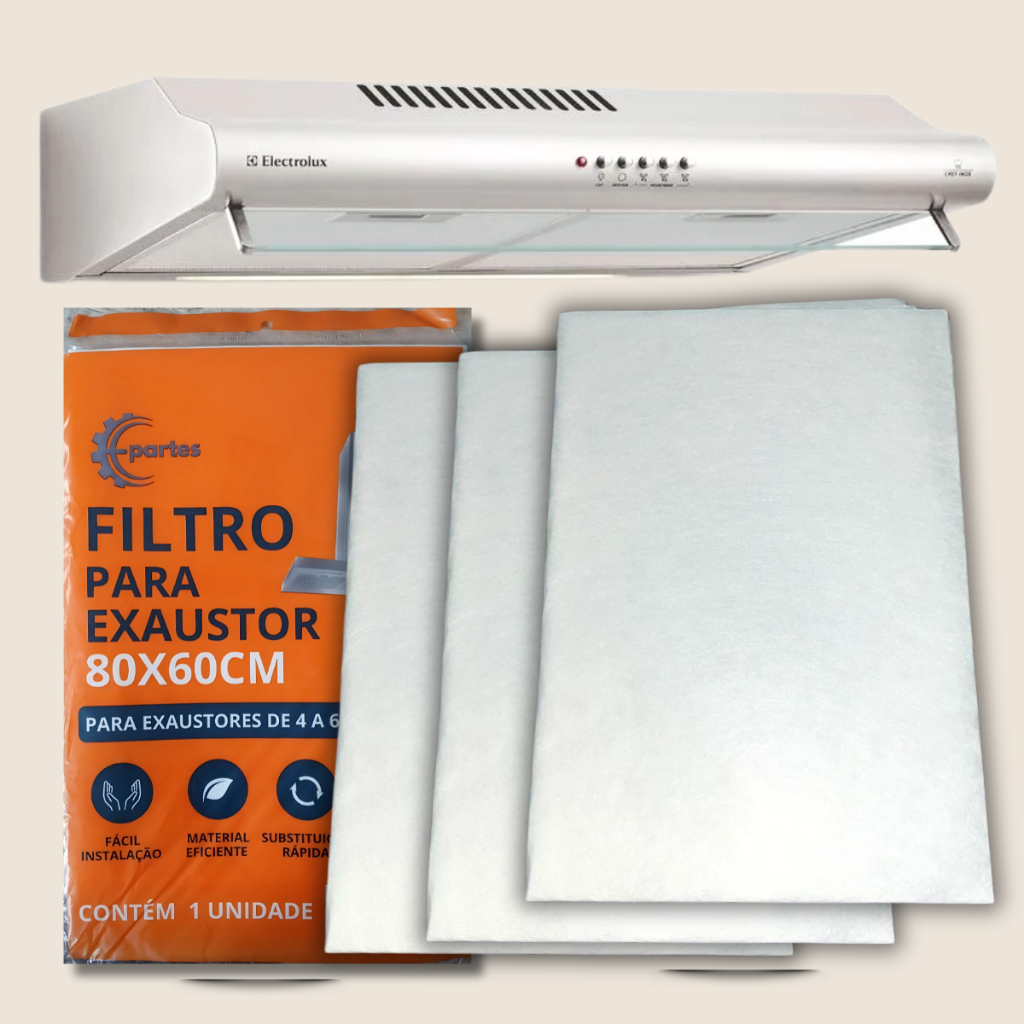Filtros Mantas Para Depurador Exaustores Ar Condicionado E Coifas Universal 80 Cm X 60 Cm