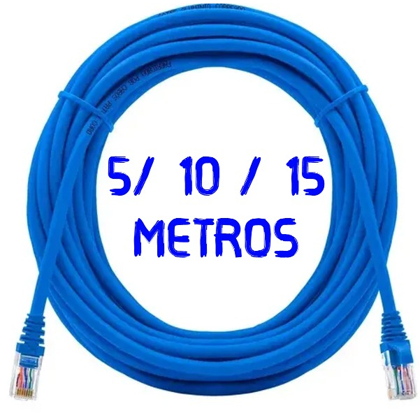 Cabo de Rede CAT5e Oletech Internet CFTV Prontos p