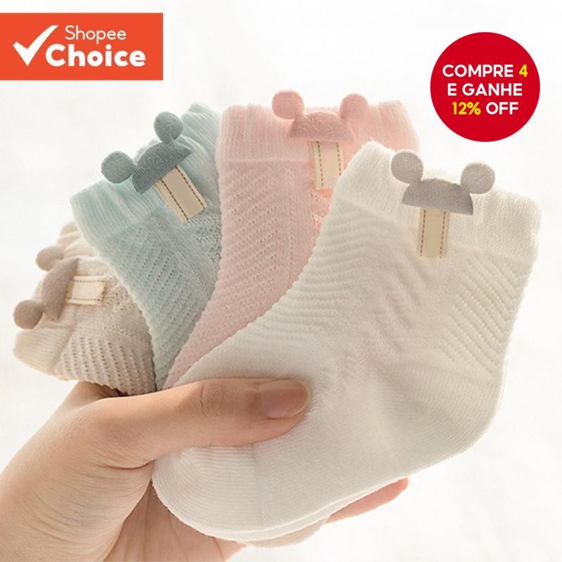 Meias De Bebê De Verão De Primavera Algodão Para Crianças Curtas