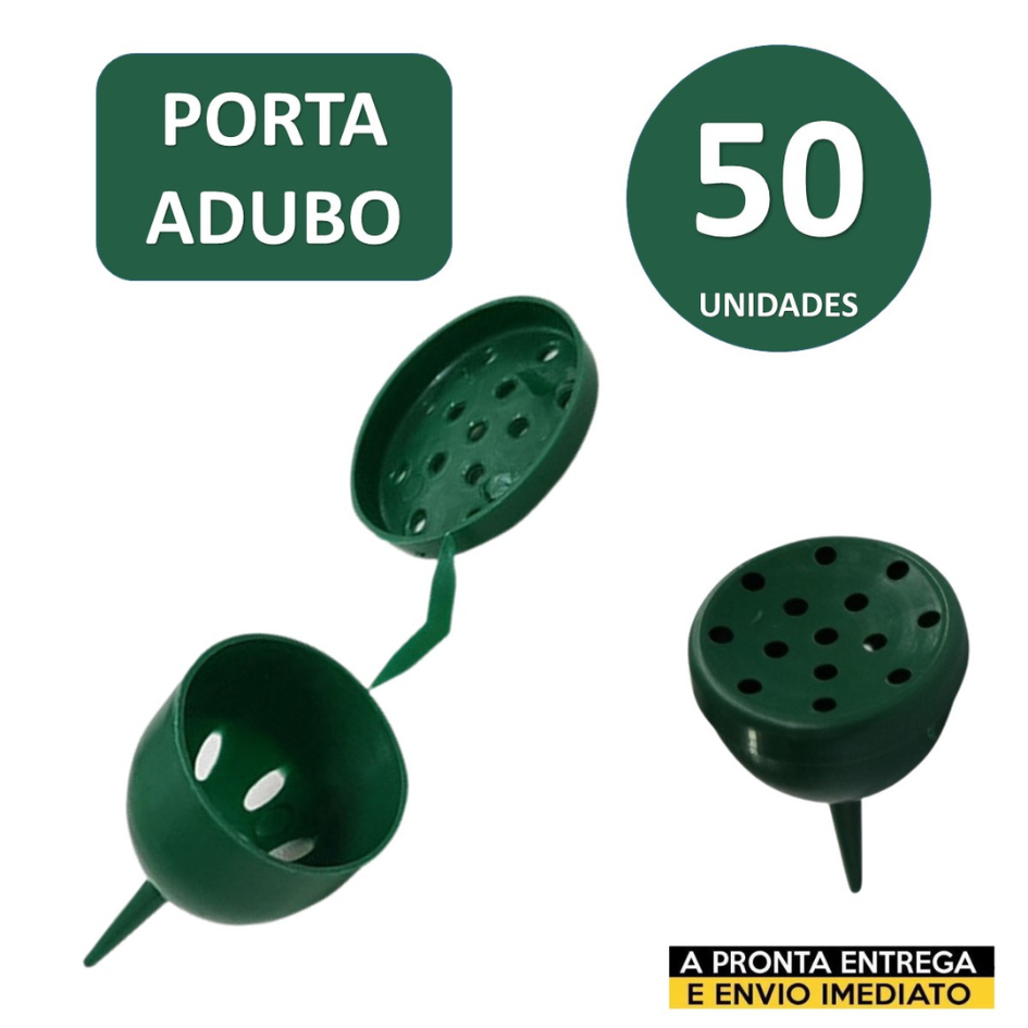 Kit 50 Porta Adubos Pequeno Verde Para Orquídeas E Bonsai