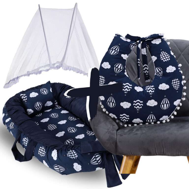 Kit Ninho Redutor de Berço Bebe + Almofada Amamen