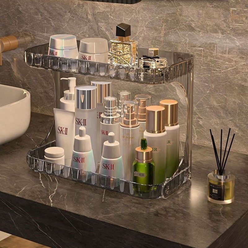 haosin Organizador Prateleira Multiuso Diamante Acrílico Porta Maquiagem Beleza linhas