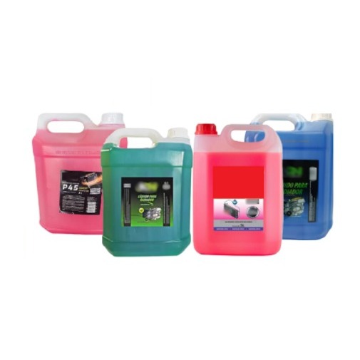 FLUIDO PARA RADIADOR 5L ROSA AZUL LARANJA E VERDE