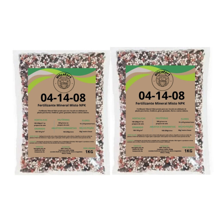 Fertilizante adubo NPK 04 14 08 2Kg para plantio c