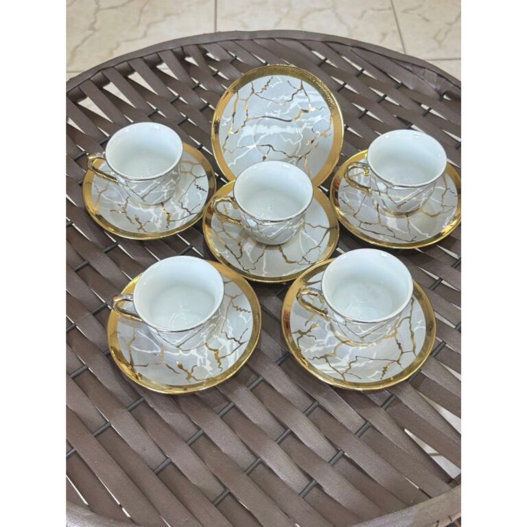 Xícara de café kit com 12 peças de Cerâmica.