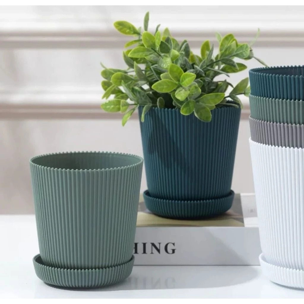 Vaso de flor Cachepô Decorativo com bandeja Plastico Hot Sale