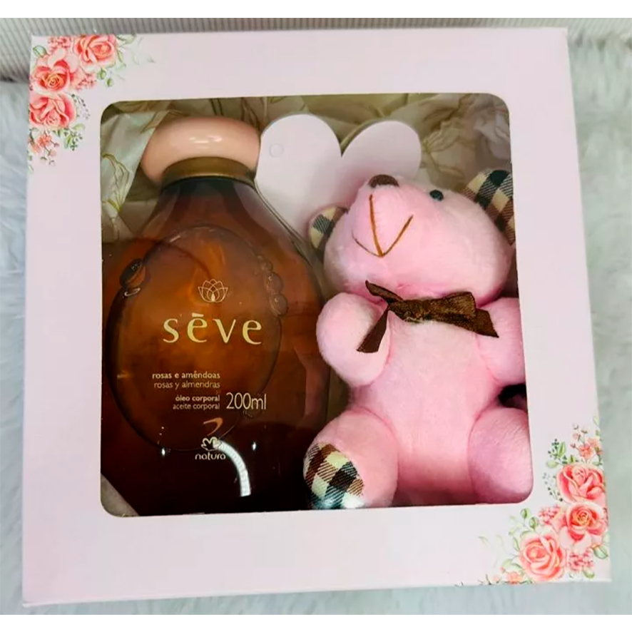 Caixa de Presente, Cosmético ou Artesanatoscom Visor + Tags | 15x15x4cm | Estampa Natal, Flores, Cor