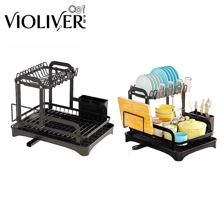 Escorredor Organizador de Louças 2 andar Com Guar