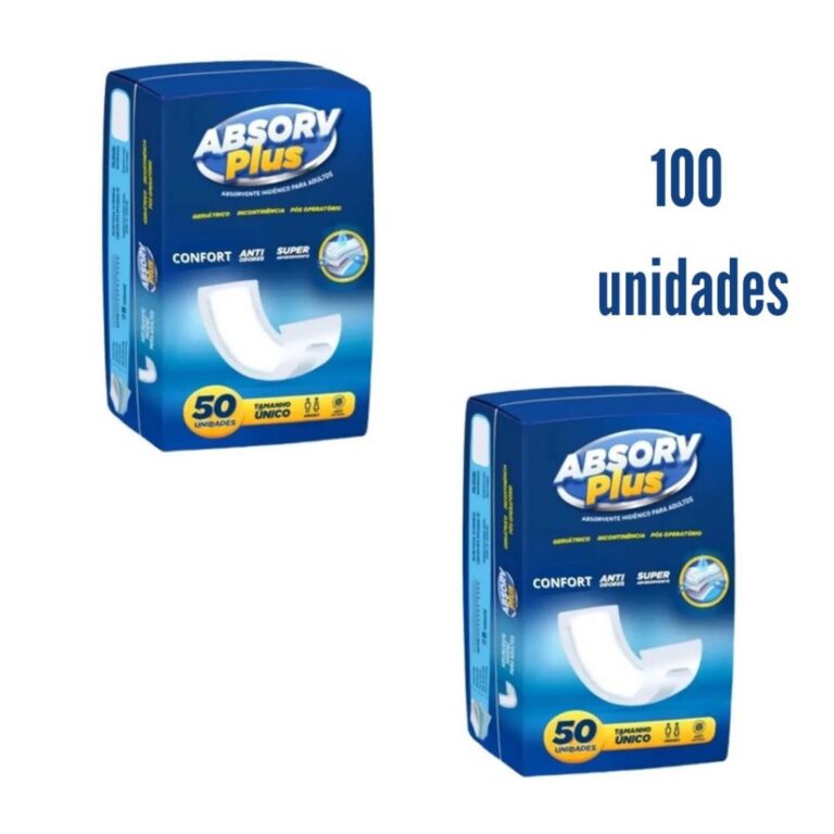 Kit 100 un Absorvente Geriátrico Absorv Plus | Al