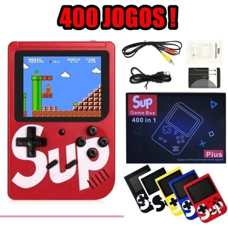 Mini Video Game Sup Game Box 400 Jogos Em 1 Portá