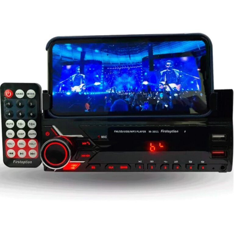 Mp3 Player 3011f Bluetooth Usb Sd com Suporte Celu