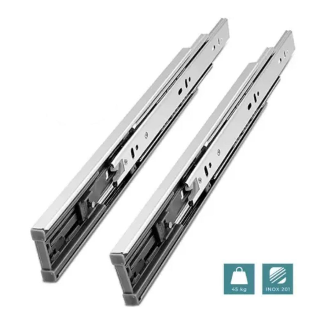 Corrediça Telescópica Zincada Soft Closing – Renna