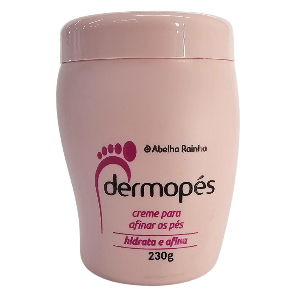 Creme Para Afinar Os Pés Hidrata e Afina Dermopés Abelha Rainha 230g