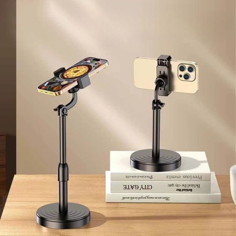 Suporte Tripé Para Mesa Com  Mini Pedestal Ajustável 360° Ideal Para Gravação de Videos