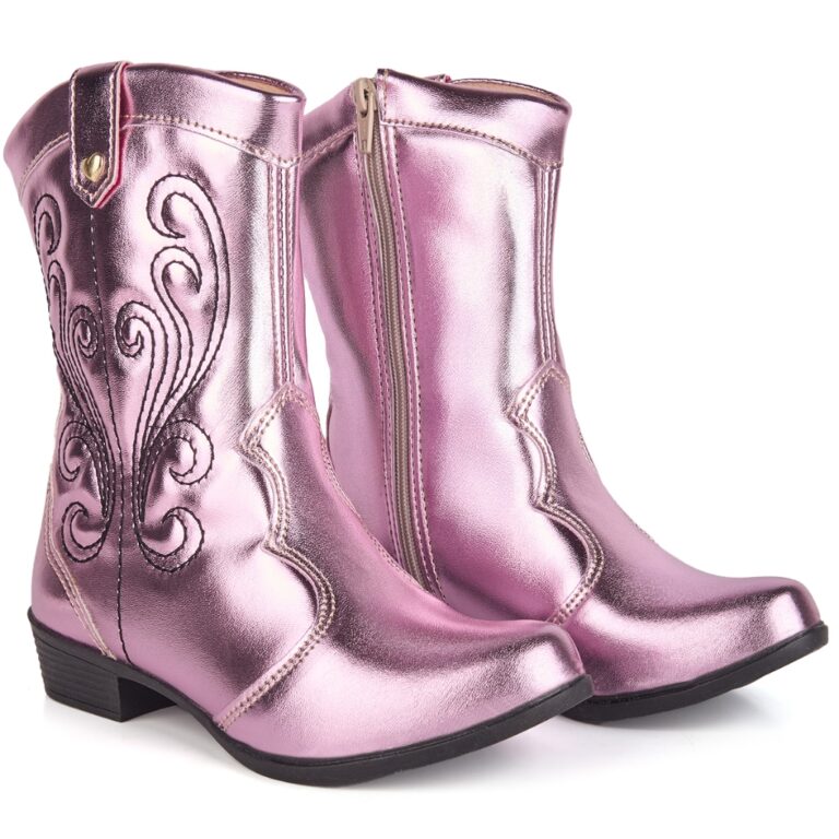 Bota Texana Infantil Menina Bico Fino Moda Country