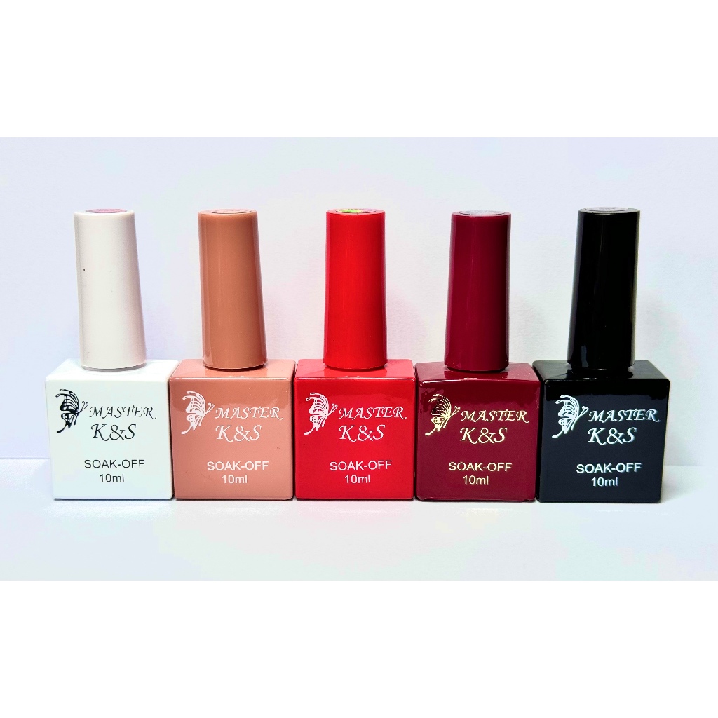 Kit COM 5 Esmalte QUADRADO KES ANVISA Nail Gel 10ml Uv/Led SECA CABINE UNHA EM GEL