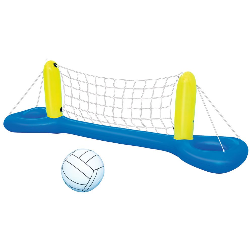 Volei Inflável Praia Piscina Com Bola Rede Áquatico Grande
