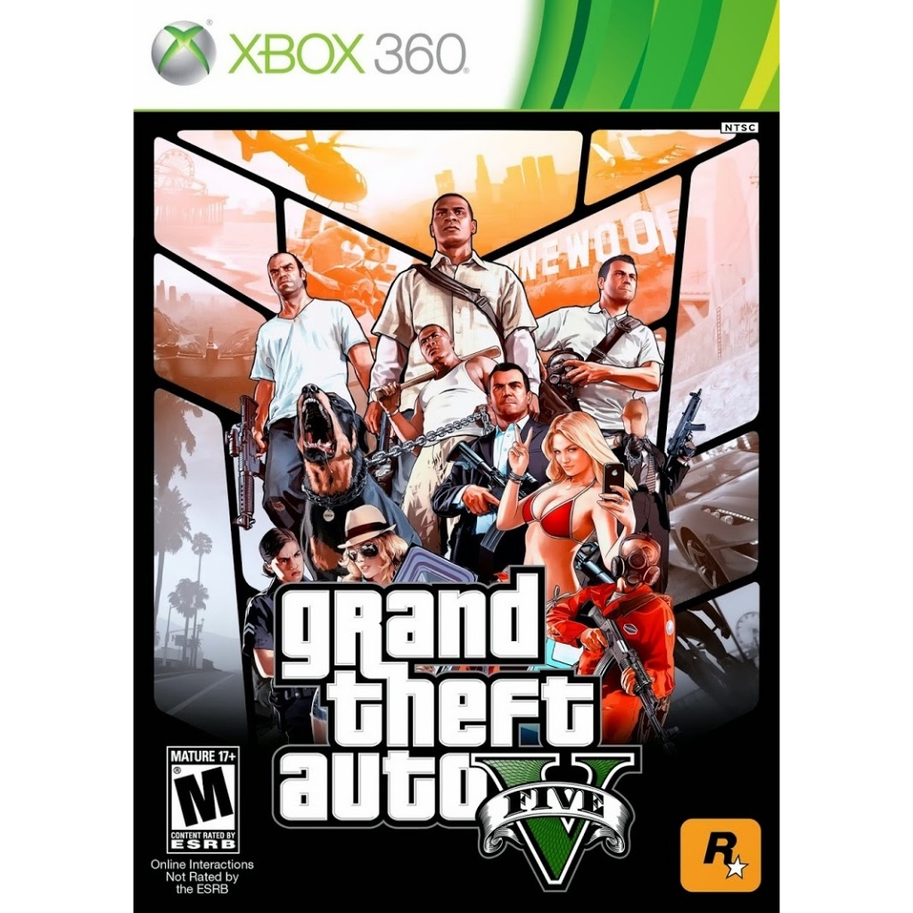 grand theft auto v – legendado gta v xbox 360 – midia física