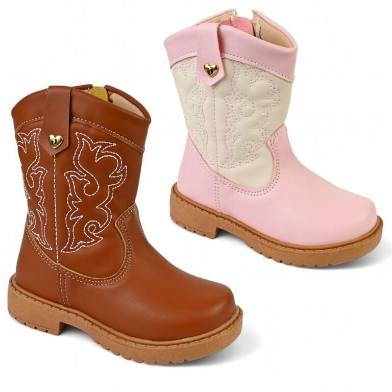 Bota Texana Infantil Feminina Country Cano Longo c