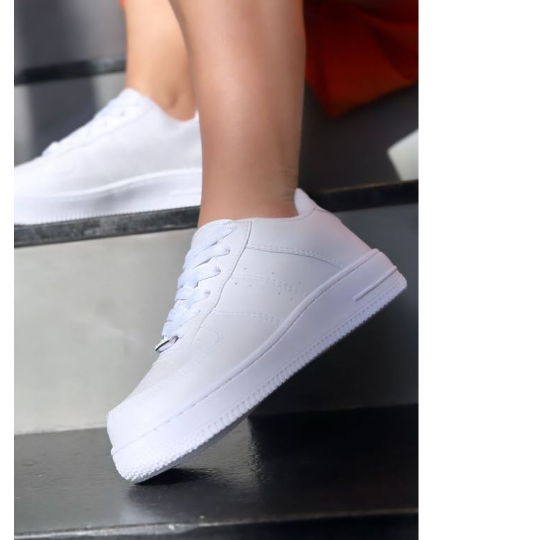 TENIS UNISSEX BRANCO CASUAL TRABALHO DIA A DIA PRO