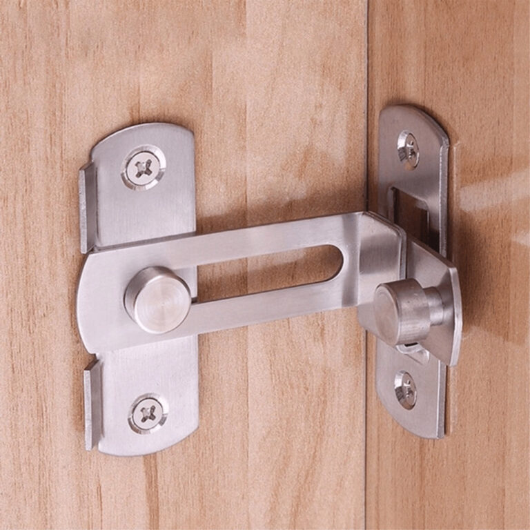 Fecho Trava Tranca Angular em L 90° Gavetas Porta